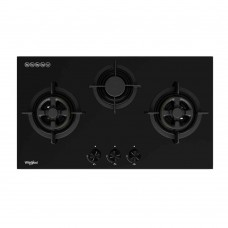 Whirlpool GWG7830TS (PUB) 3-Burner Tempered Glass Gas Hob